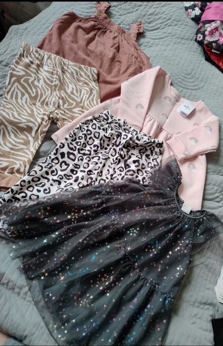 Zestaw dla dziewczynki nowe ubranka 80/86