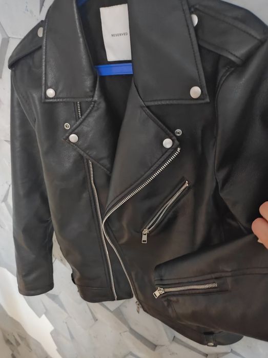 Czarna ramoneska męska RRSERVED