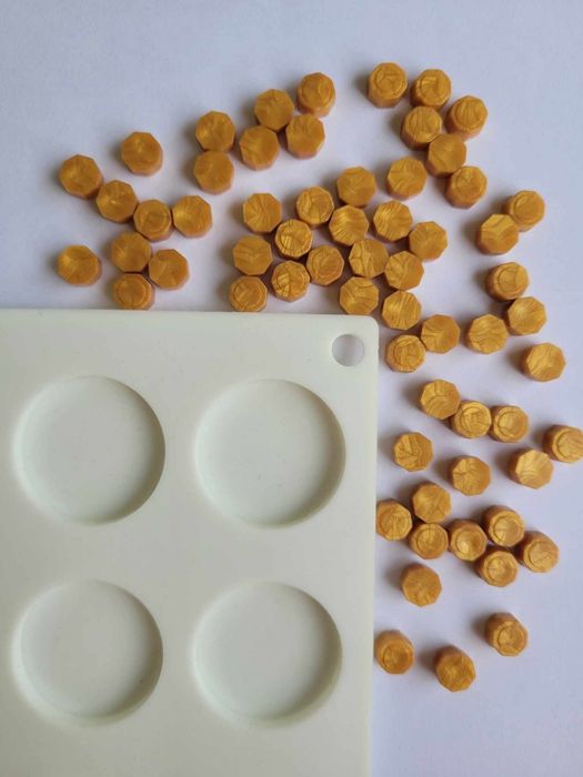 Lak do pieczęci 200 szt., pieczęci kwiatowe, forma silikonowa