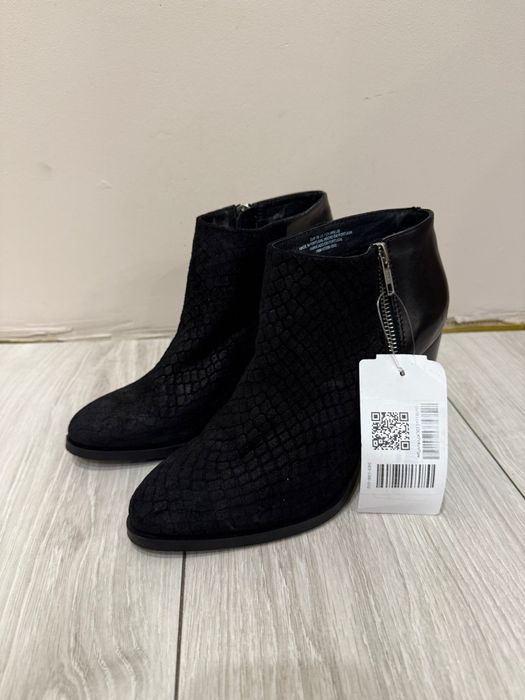 H&M botki na słupku r.38 • czarne  • eleganckie