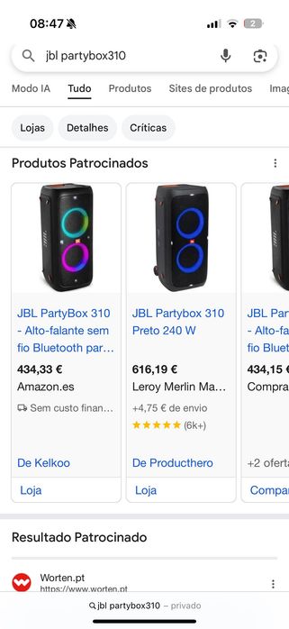 Jbl partybox 310