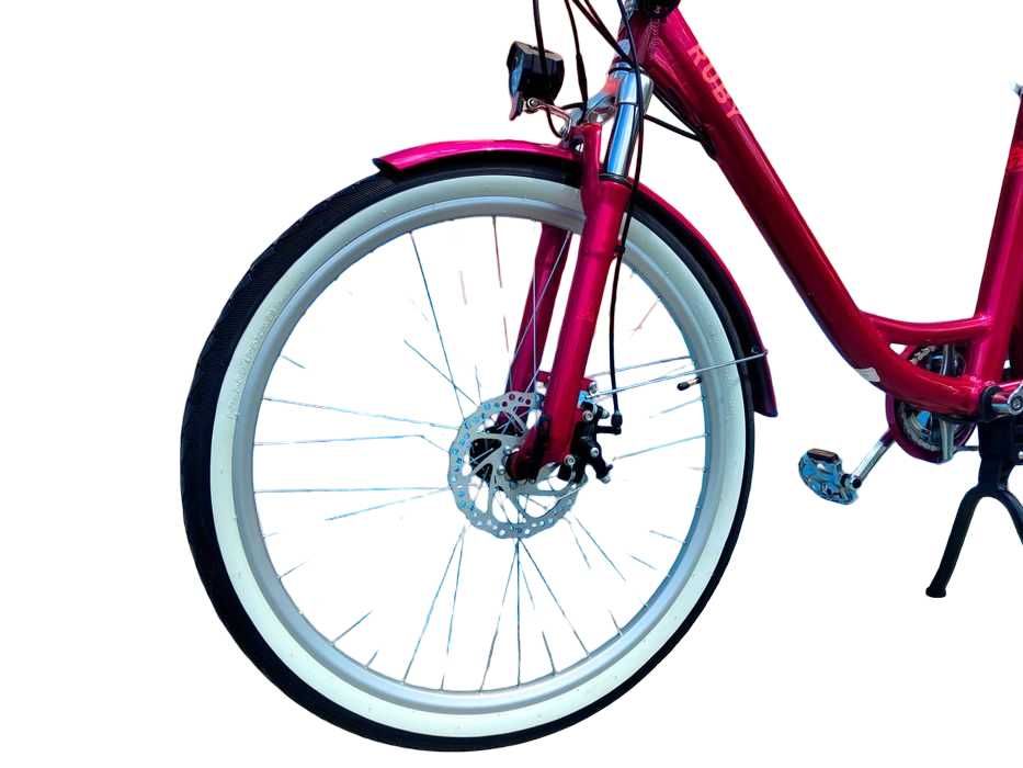 NOWY Rower Elektryczny DOROZHNIK RUBY Roz. 17" *Koła 26* Rubinowy!!