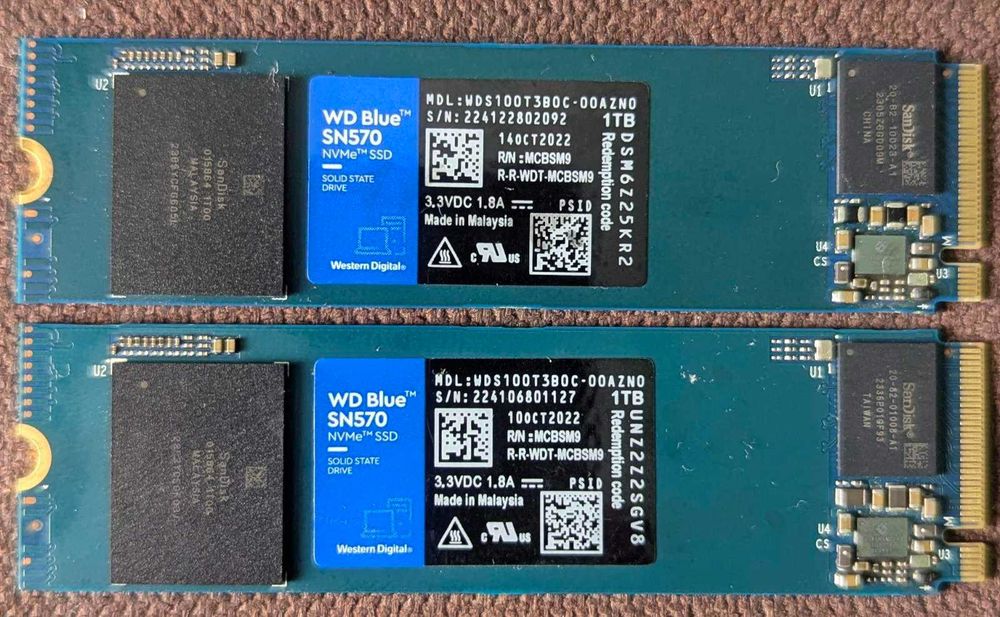 SSD M2 256-512-1-2TB