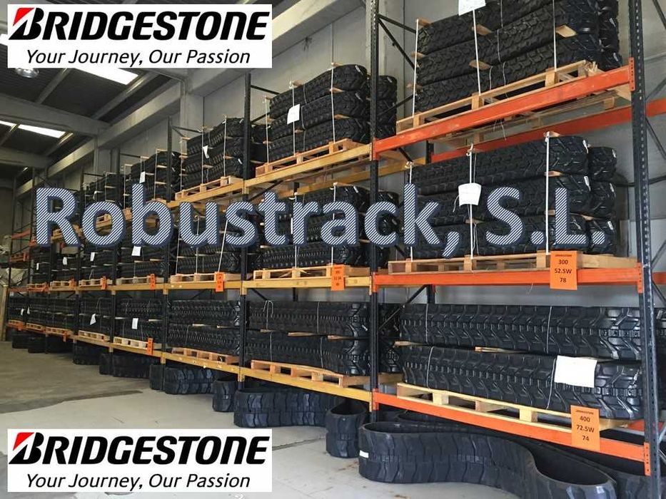 Correntes Rastos Esteiras Lagartas marca BullTrack® e Bridgestone®