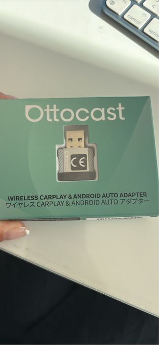 OTTOCAST Mini nova, adaptador sem fios CarPlay e Android Auto