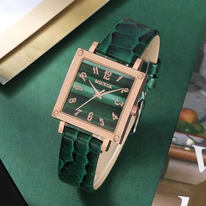 Подарочный набор кошелек женский + часы кварцевые наручные женские