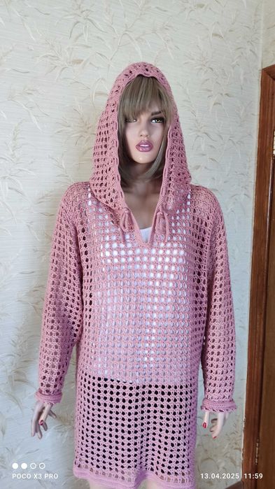 Туника-сетка с капюшоном. Єксклюзив. Новое.