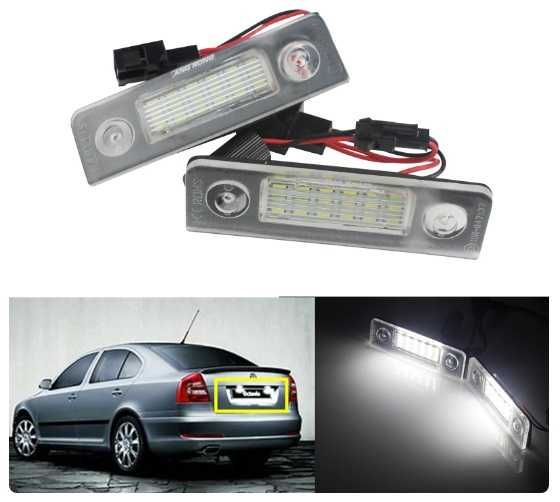 Подсветка номера Шкода skoda Октавия А5 a5 2004-2013 Румстер LED