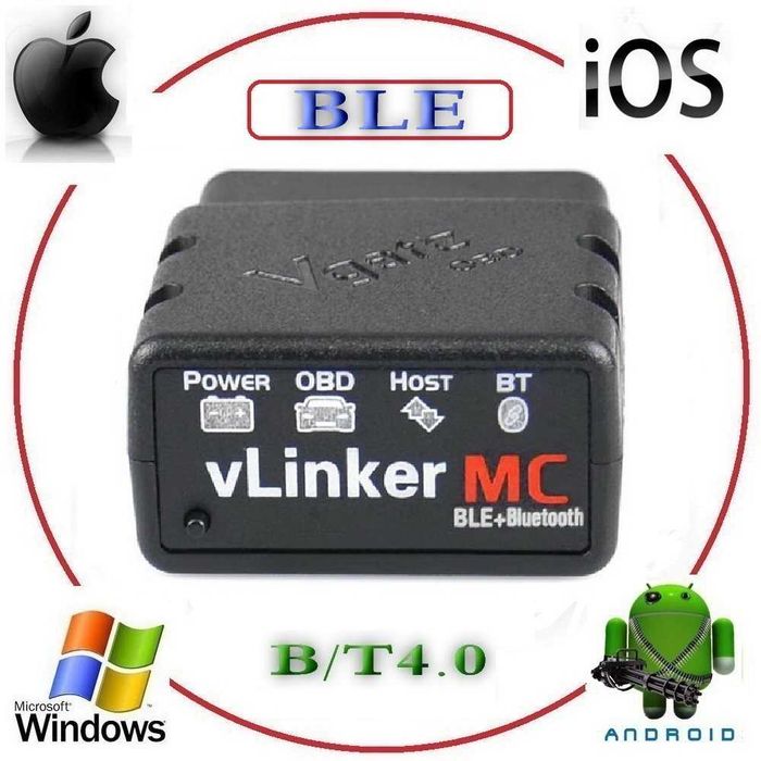 Сканер VGate vLinker MC+ ( и FS - MS ) Bt5 под iPhone-Ios Android Windows OBD2