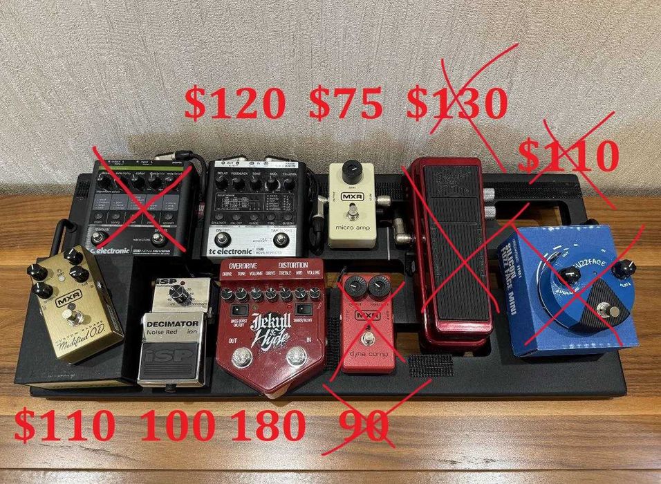 Розпродам деякі педалі TC Electronic Dunlop MXR та інші