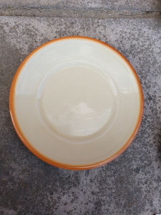 Stary talerzyk Tułowice jasny beż