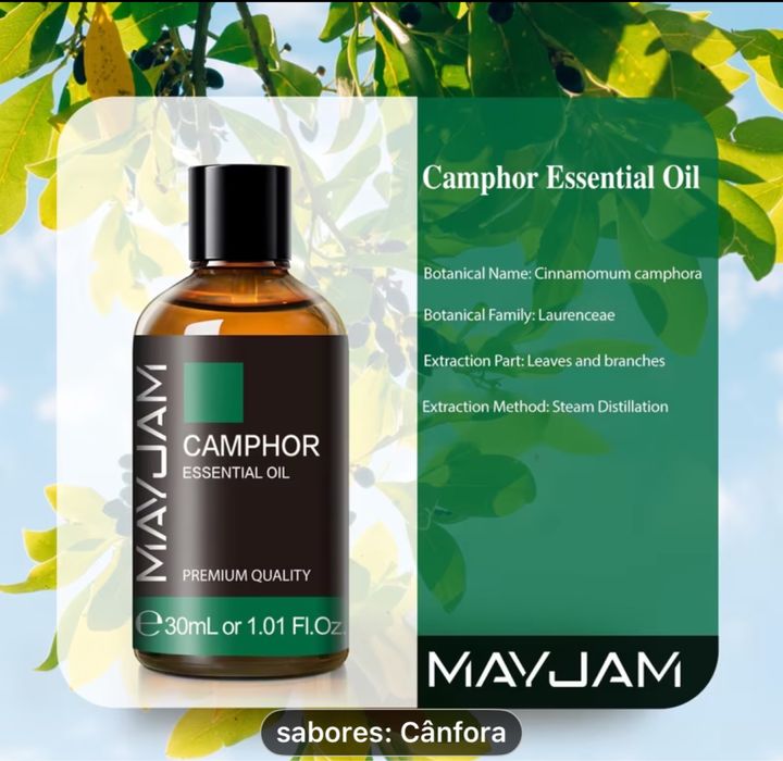 Oleo essencial aroma cânfora