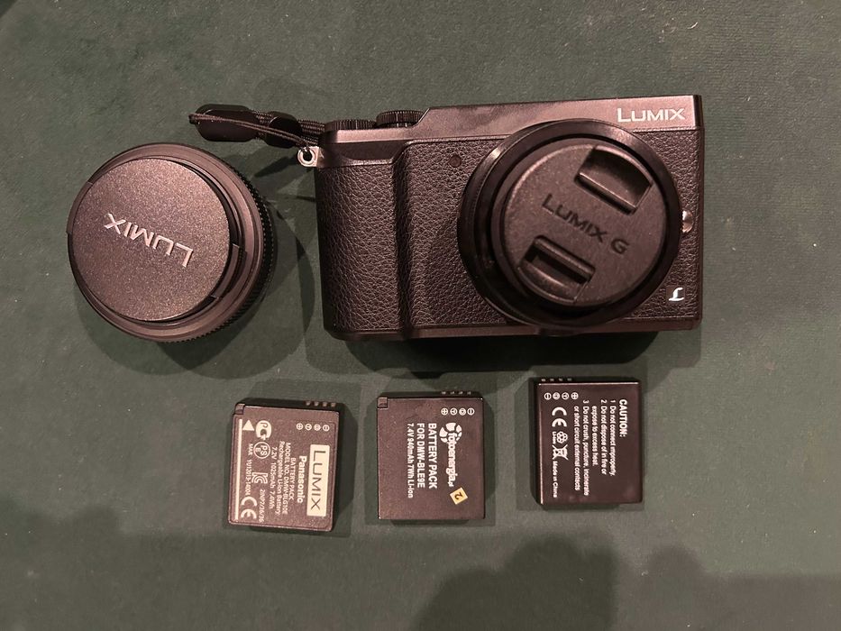 Panasonic Lumix DMC-GX80 + 3x Bateria + Lumix 20mm F1.7 + Lumix 12-32mm | Niski przebieg i bogaty zestaw.