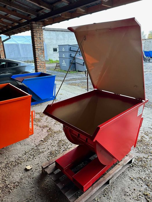 Kontener samowyładowczy 0,5 m3, mulda, pojemnik, koleba na wióry.