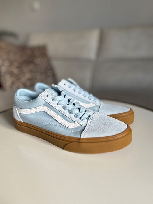 Nowe niskie trampki Vans Old Skool 37 - 23,5 cm błękitne / niebieskie