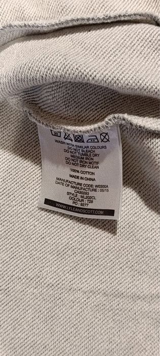 Олимпийка Lyle&Scott серого цвета