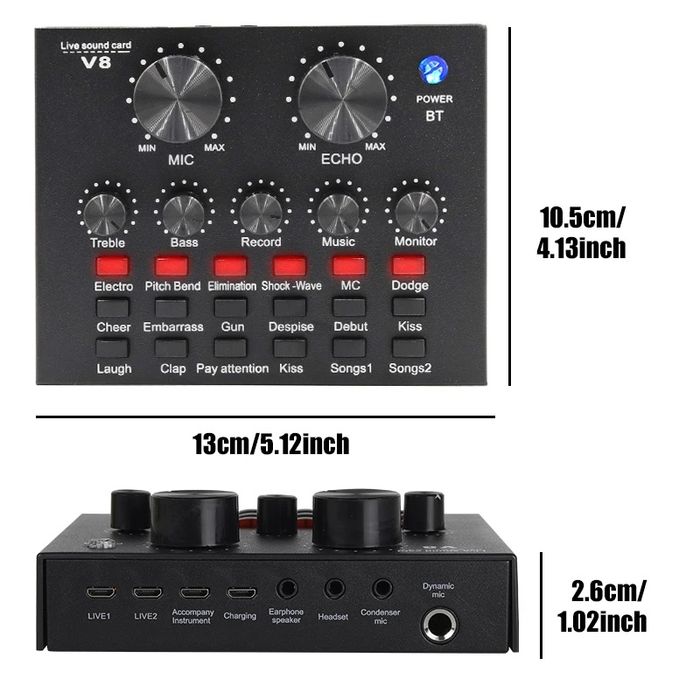 Живая звуковая карта V8. Для певцов, блогеров, стримеров