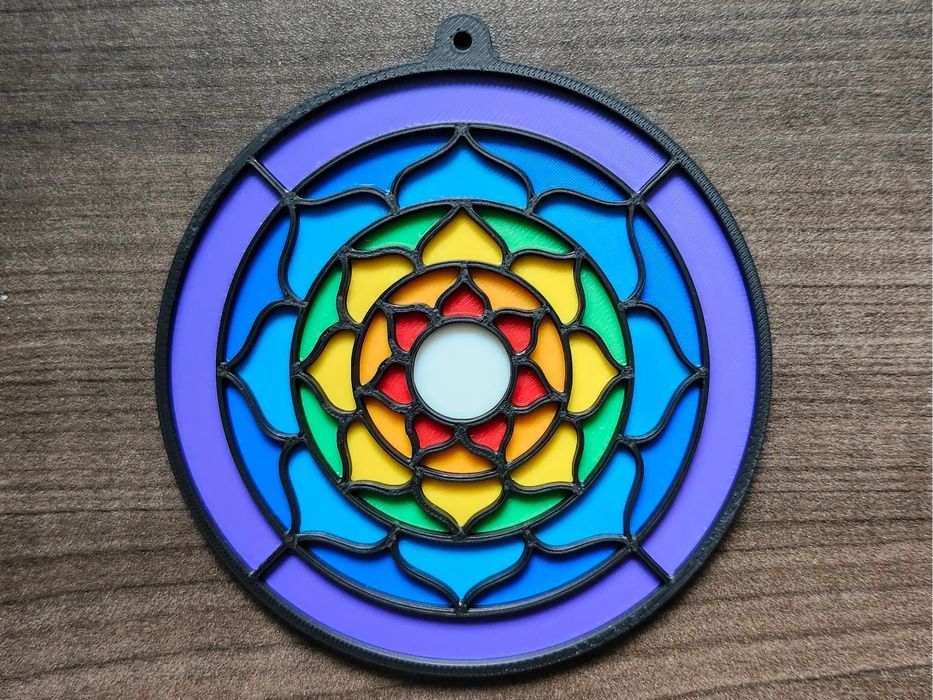 Flor de Lótus - Falso Vitral64552629260931120