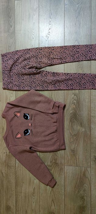 Jak nowa H&M 128 134  bluza legginsy jegginsy zestaw dla dziewczynki