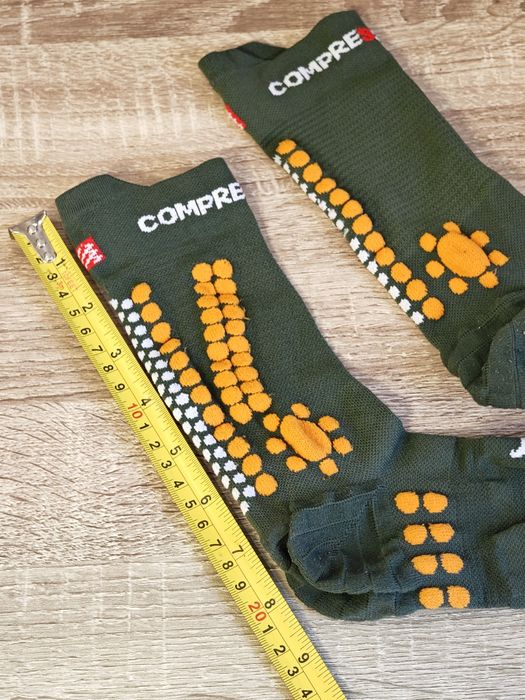 Компрессионные носки Compressport TRAIL V4.0 RF GREEN/DK CHEDDAR