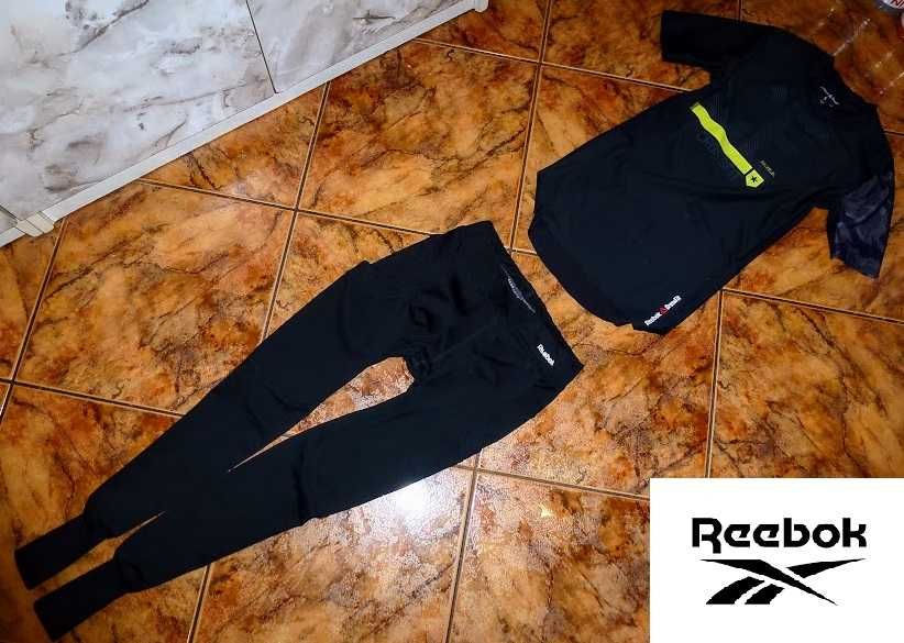 REEBOK PLAY DRY dres komplet ORYGINAŁ spodnie i bluzka r S 36 NOWOŚĆ
