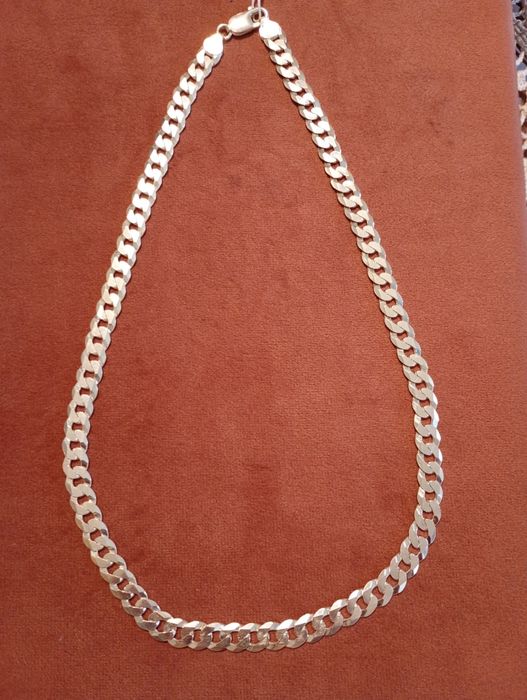 Srebrny łańcuch pancerka 925 50cm 34,5g