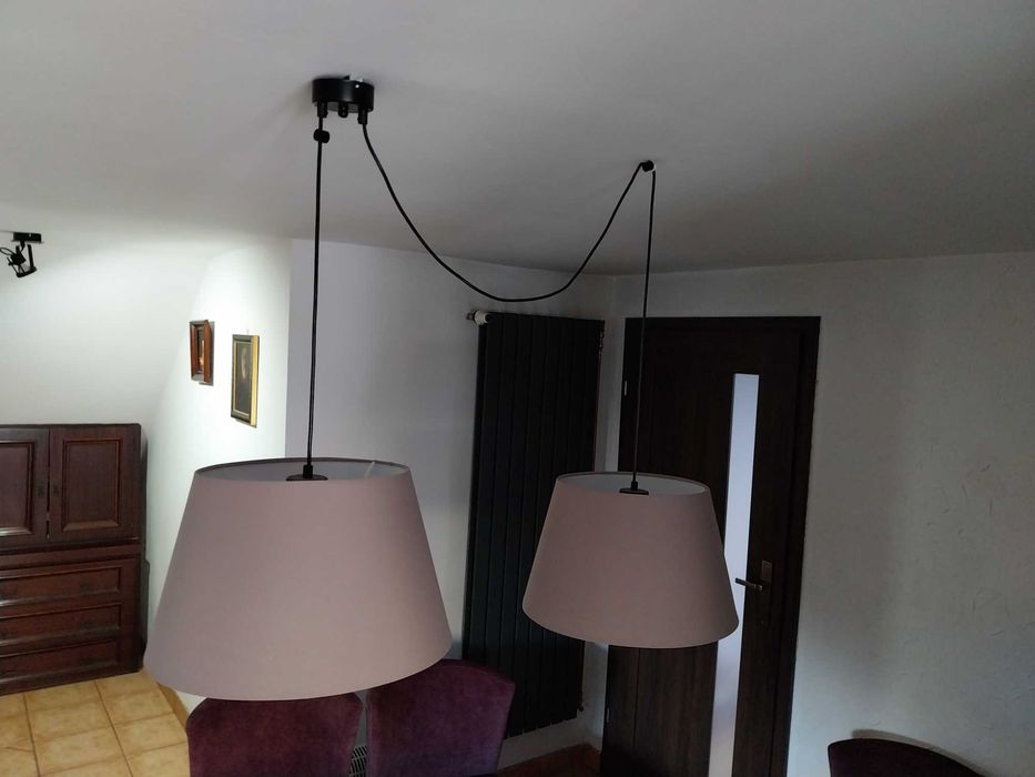 Podwójna lampa wiszące +2żarówki