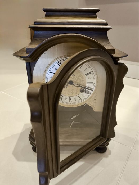 Zegar kominkowy Hermle zegarek kapliczka drewniany!