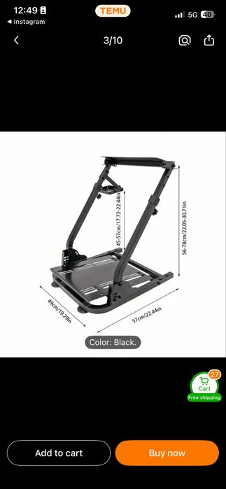 Suporte para volante gaming — PC e Consolas