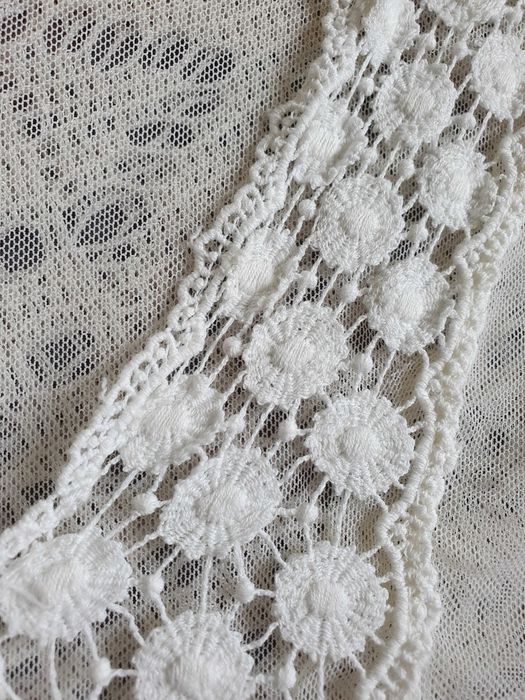 Przepiękne pareo poncho narzutka Boho ecru One size bawełna