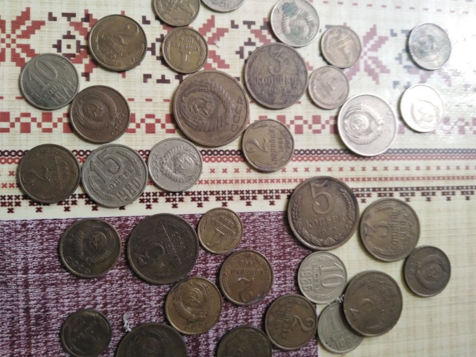 Монети СССР, Польщі і інші.