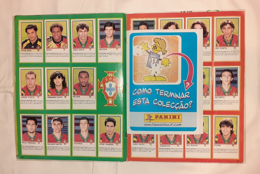 Caderneta Completa Futebol 94-95 Estrelas do Campeonato - Panini