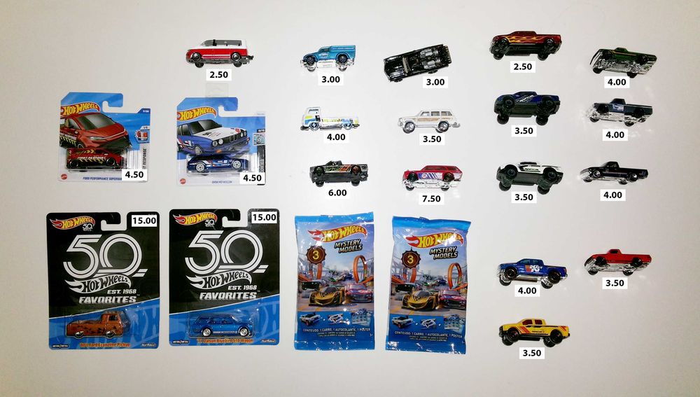 Carrinhas das Marcas Hot Wheels , Majorette , Matchbox .