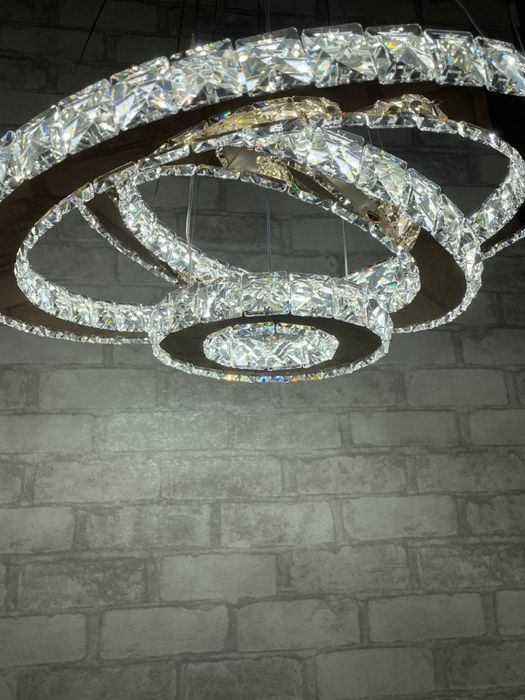 Люстра  led кришталева підвісна