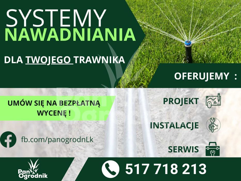 Automatyczne Nawadnianie Ogrodów | Projekt i Montaż bez niszczenia darni |