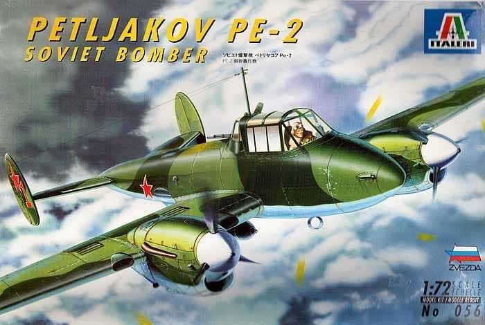 Modelismo, kit Petlyakov Pe-2, Italeri, escala 1:72