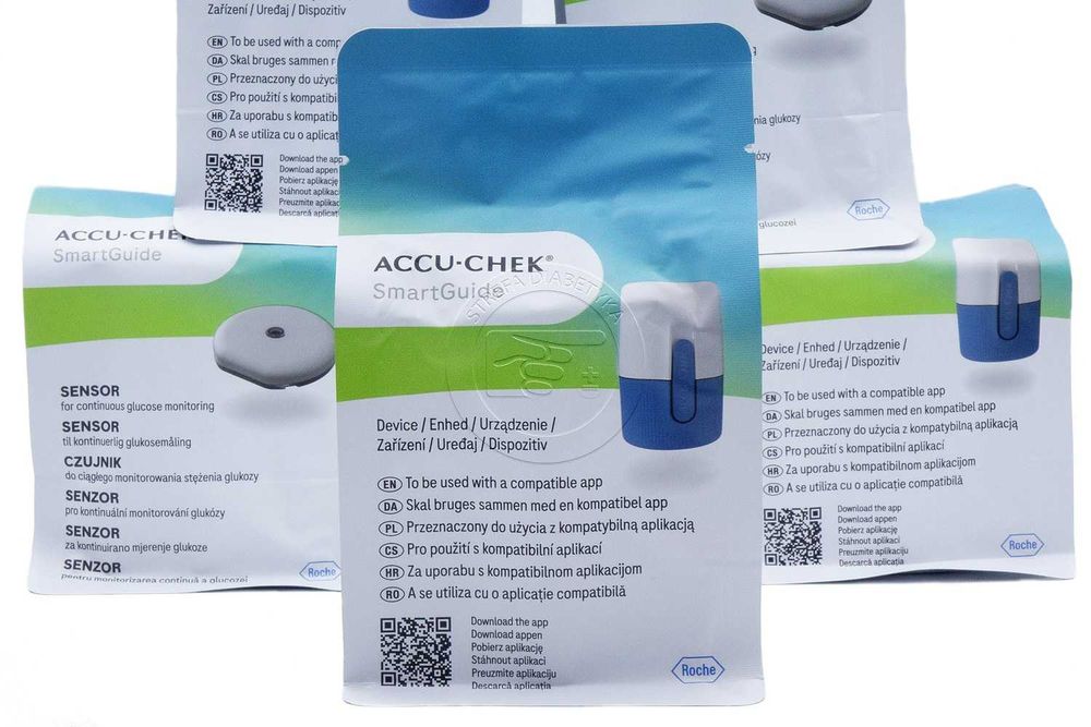 6 x Sensor – ACCU-CHEK SMARTGUIDE + Aplikator + Gazik + GRATIS