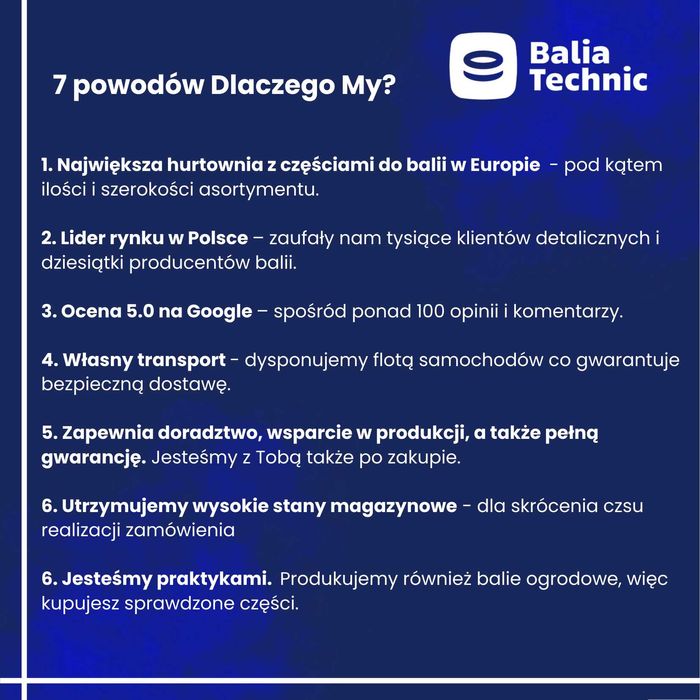 HURT Wkład akrylowy do balii ogrodowej HURTOWNIA CZEŚCI DO BALI WKŁADY