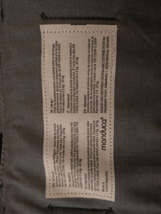 Marsupio MANDUCA Original - NOVA!!! Prenda não utilizada!