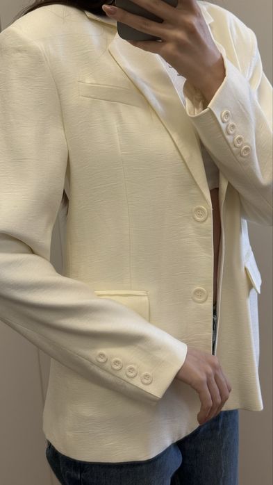 Papaya Молочно-жовтий блейзер, жакет, піджак (Butter Yellow)