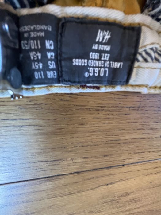 Żółte spodnie dżinsowe H&M r.110