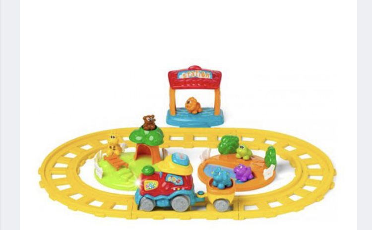 Pista de comboio brinquedo criança didáctica com musica e luzes chicco