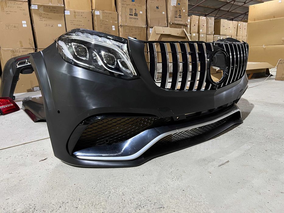 Обвес mercedes gl x166 w166 в новую модель gls x166 63amg W166 Бампер передний Решетка радиатора Фара оптика фонарь стопи Комплект рестайлинга