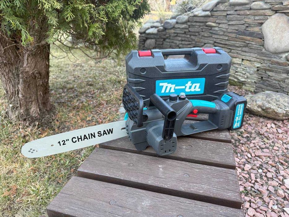 Ланцюгова пила Makita 30см 2акб. Цепная пила 12" бесщеточная. Пилка