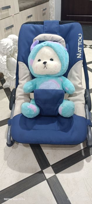 Дитячий шезлонг- гойдалка