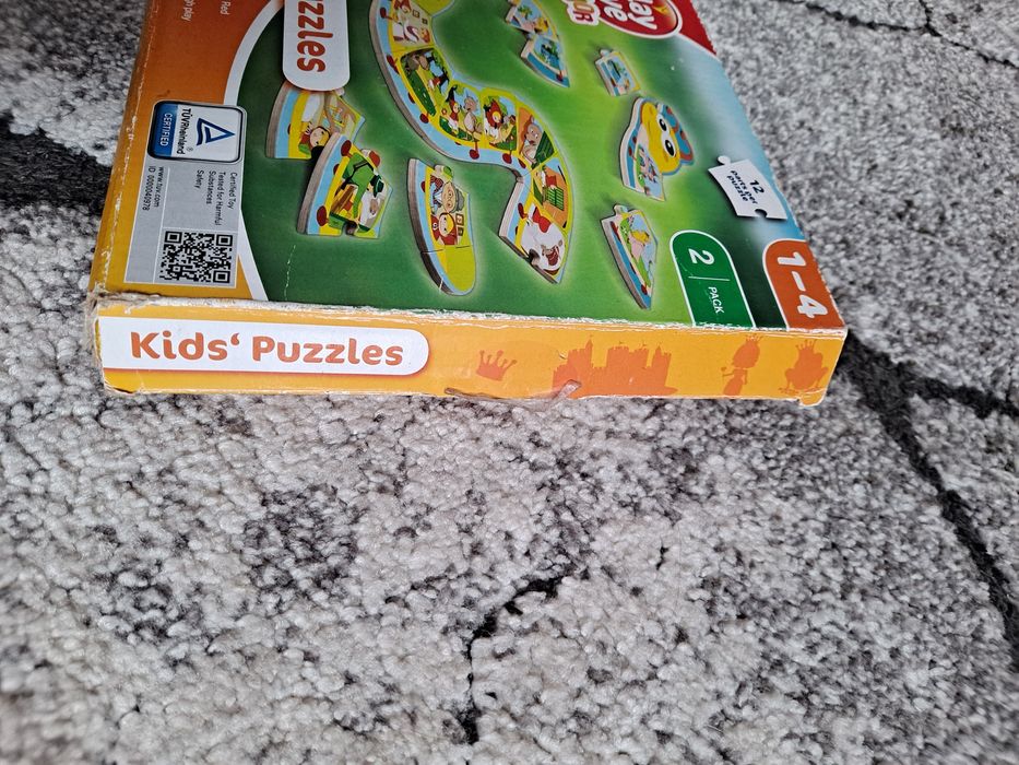 Drewniane puzzle Czerwony Kapturek i Król żab