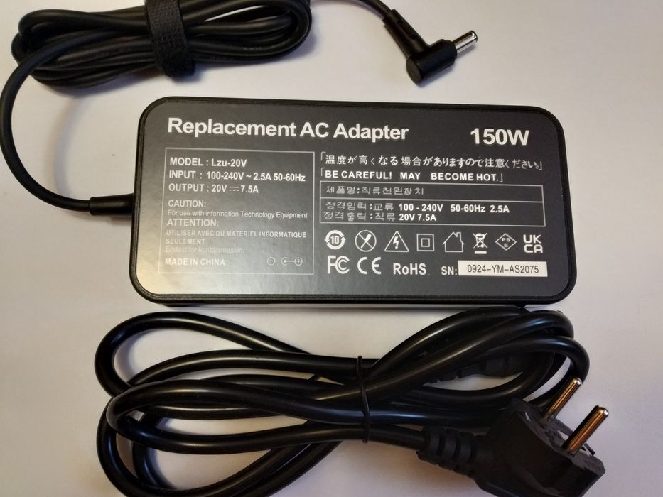 Продам оригінальний та повністю новий блок живлення до ноутбука (150W