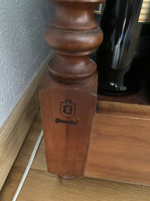 Carrinho e móvel bar em madeira de cerejeira maciça