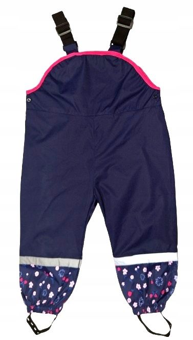 Spodnie Ocieplane Nieprzemakalne Ogrodniczki Przeciwdeszczowe 98