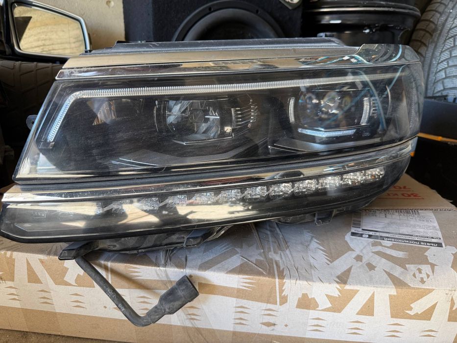 Оригінальна фара ліва Volkswagen Tiguan II Full LED USA (2018-2020) у зборі з блоками